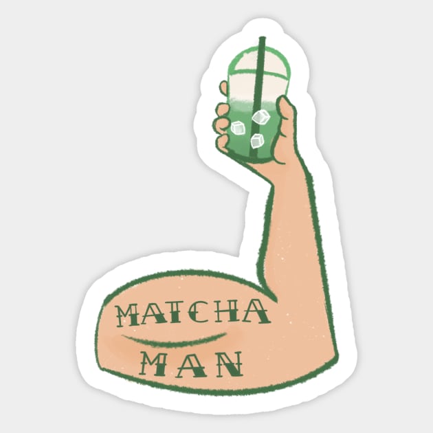 Matcha Matcha Man Sticker by avadoodle